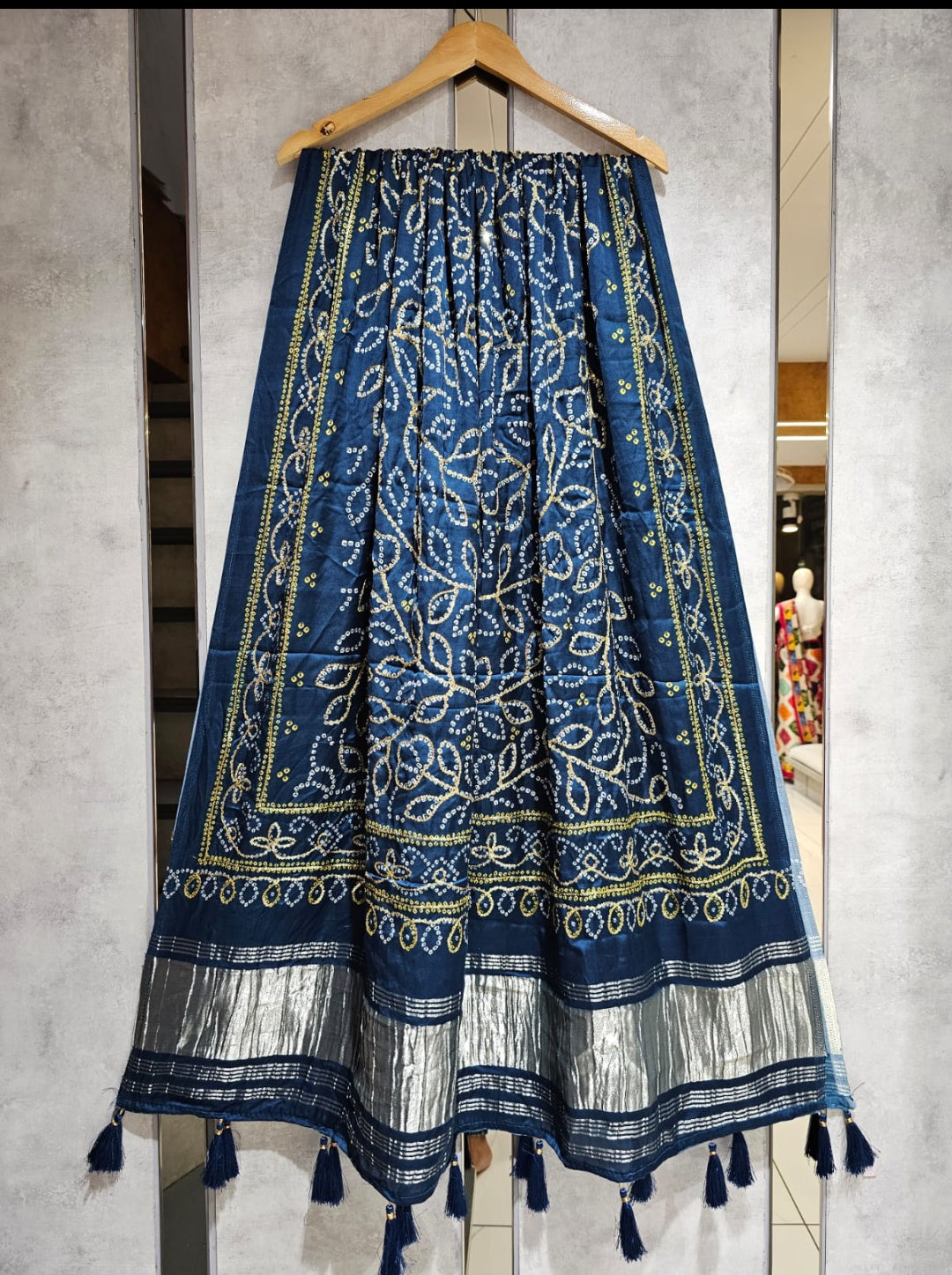 Gaji silk Lagdi patta dupatta