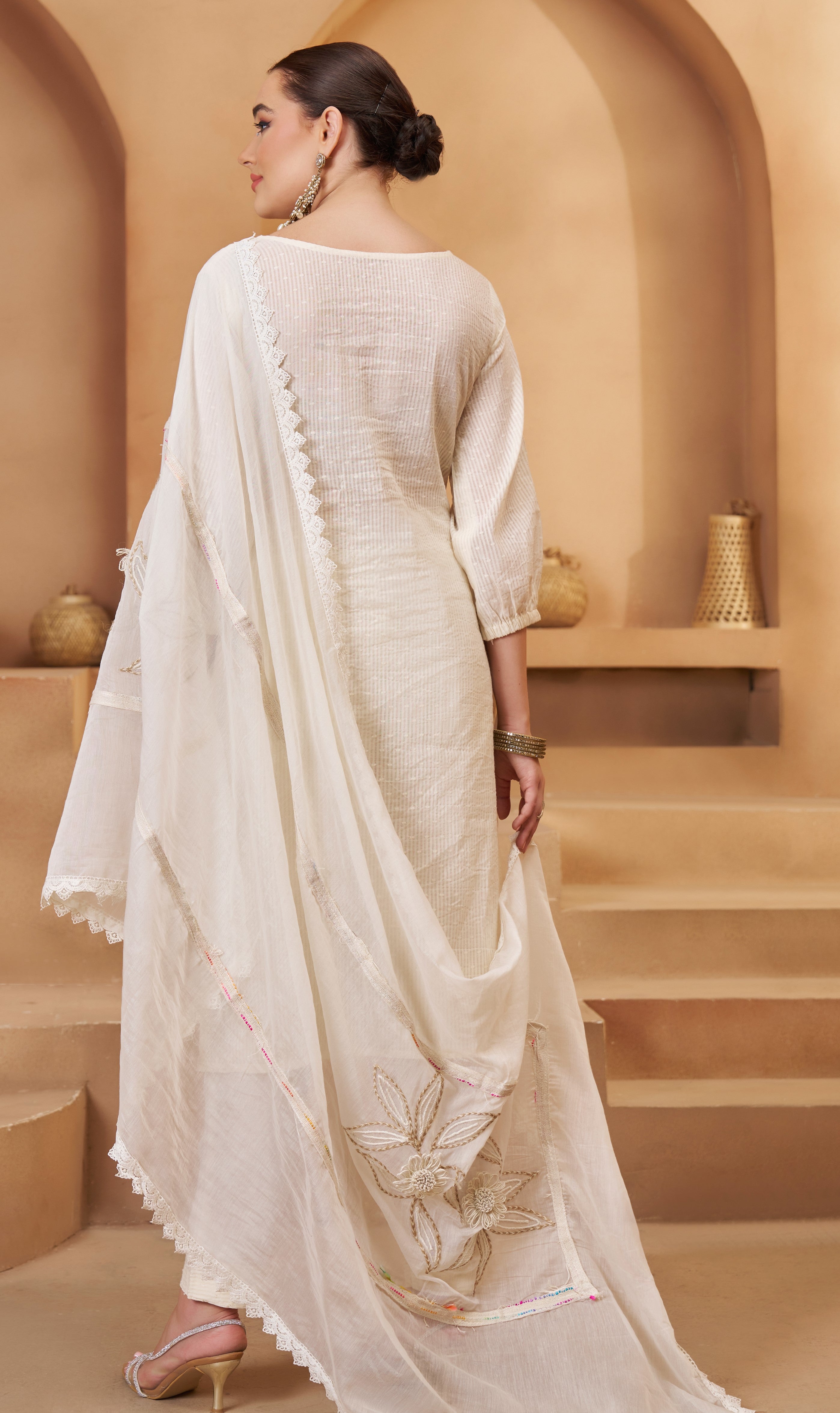 Designer thread work suit