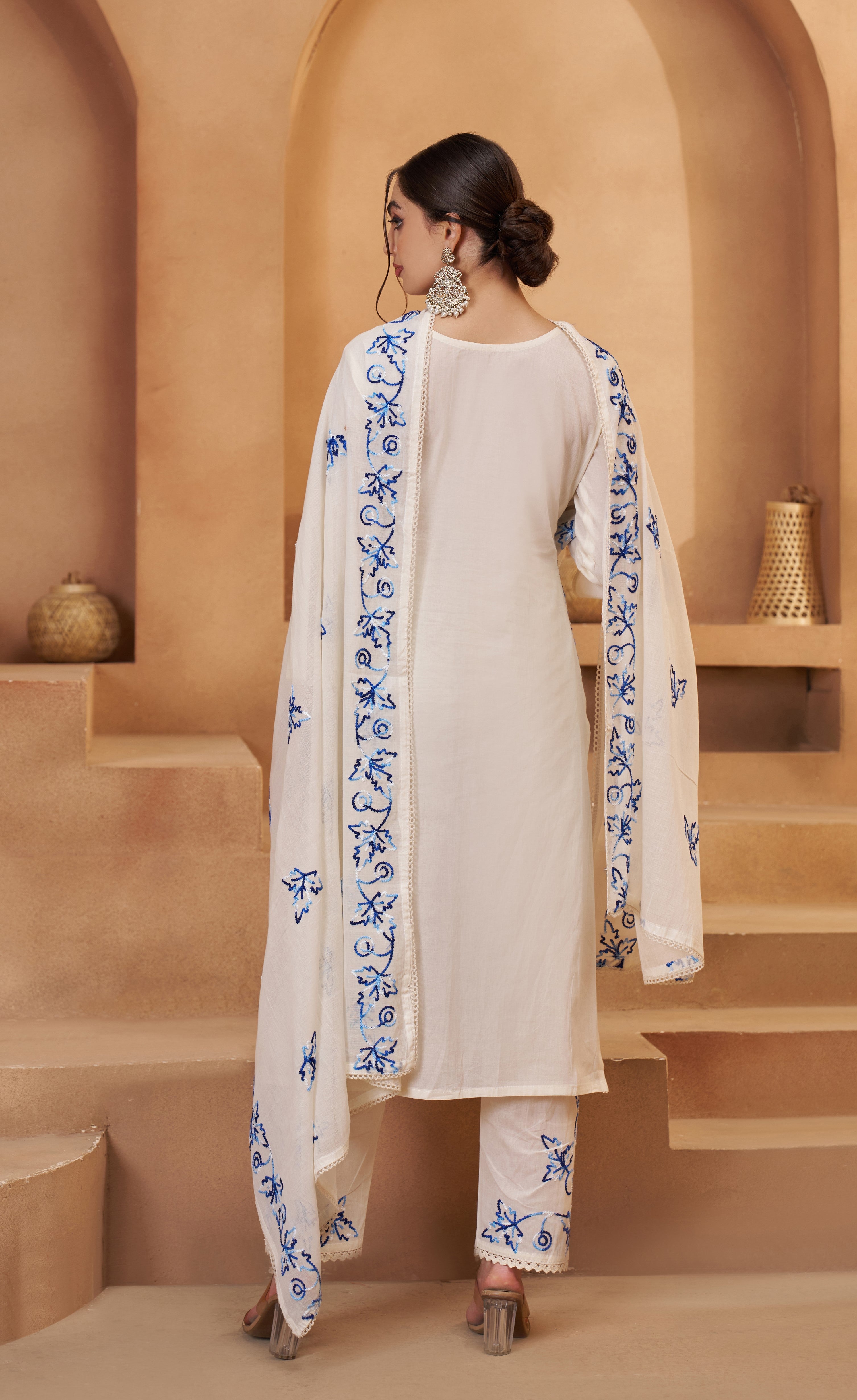 Premium thread work suit